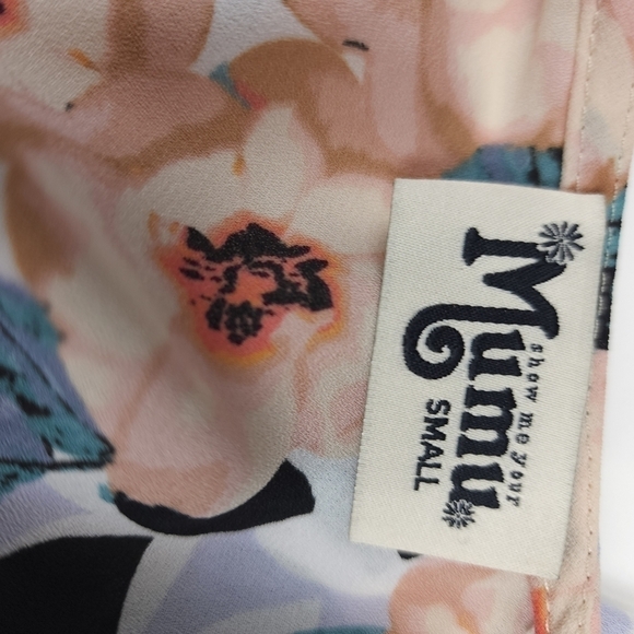 New Show Me Your Mumu Green Pink Floral Romper Sz S - Picture 4 of 14